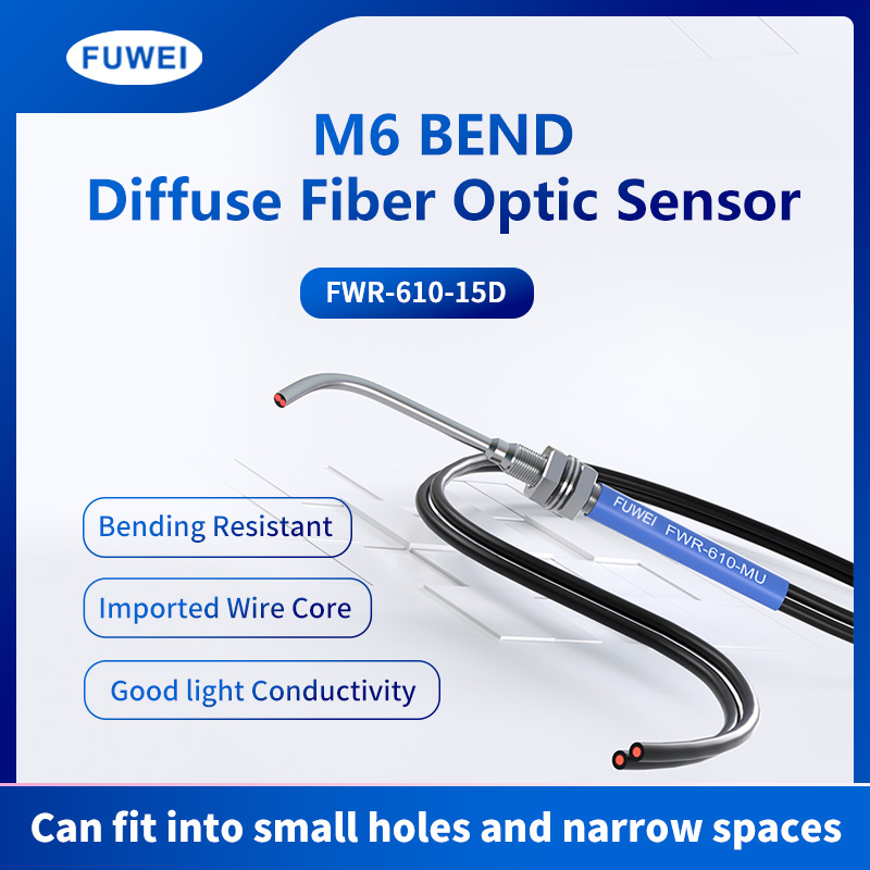 Sensor gentian optik siku 90 darjah