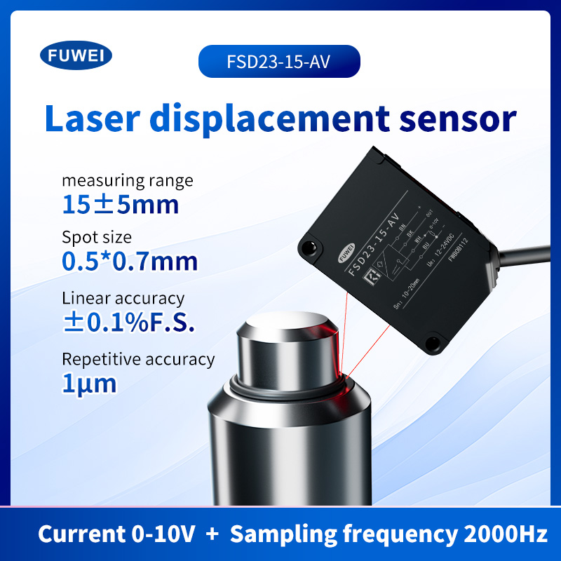 Sensor anjakan laser voltan analog 0-10v