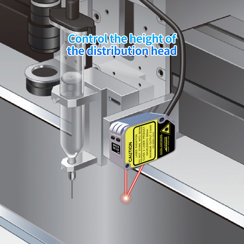 Sensor anjakan laser paparan digital OLED